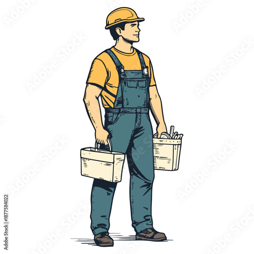 worker, occupation, labor day, festival, vector, transparent background, person, industry, job, industrial, workman, work, construction, handyman