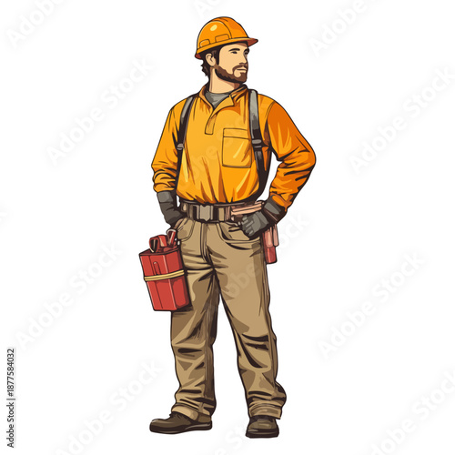 worker, occupation, labor day, festival, vector, transparent background, person, industry, job, industrial, workman, work, construction, handyman