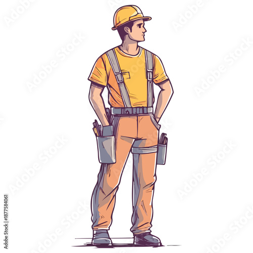worker, occupation, labor day, festival, vector, transparent background, person, industry, job, industrial, workman, work, construction, handyman