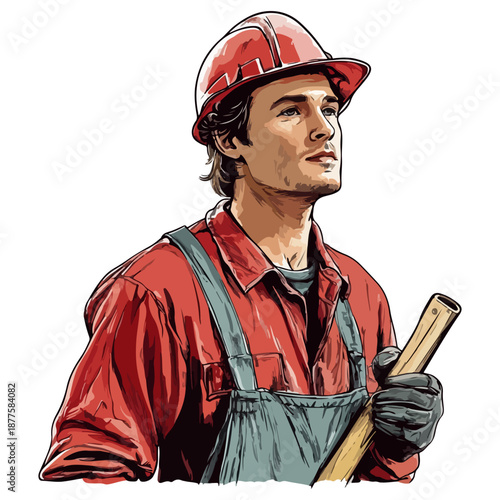 worker, occupation, labor day, festival, vector, transparent background, person, industry, job, industrial, workman, work, construction, handyman