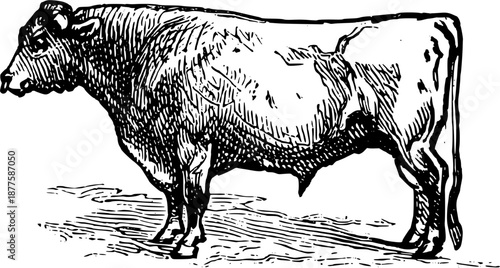 Vintage Farmyard Animal Illustrations in Engraved Rustic Style