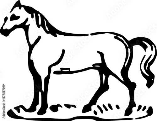 Vintage Farmyard Animal Illustrations in Engraved Rustic Style