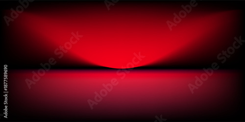 red background, abstract wall studio room, can be used to present your product,vector background