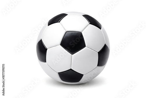 Wallpaper Mural Classic Black and White Soccer Ball Isolated on Plain White Background Torontodigital.ca