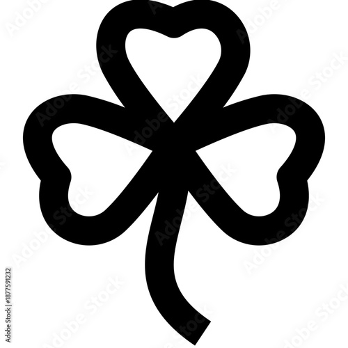 Luck Icon Spring Season Outline for Decoration