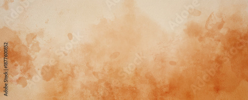 Abstract watercolor art background template. brown orange watercolor backdrop empty space for text, banner, presentation or product display graphic design