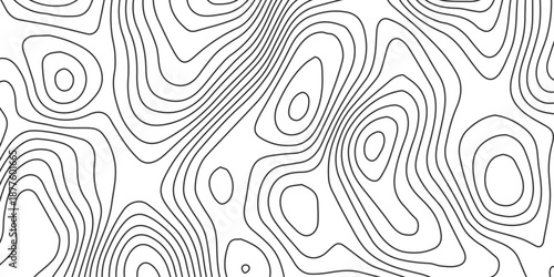 Seamless black and white abstract vector pattern with geometric wave lines and vintage floral swirl textures for a stylish wallpaper backdrop decoration