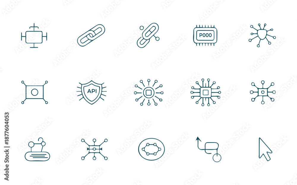 Fototapeta premium Ecology themed Christmas icon set with clean vector symbols for web design and digital communication use