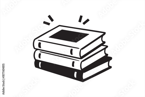 Academic dashboard icon for reading, coursework and student success