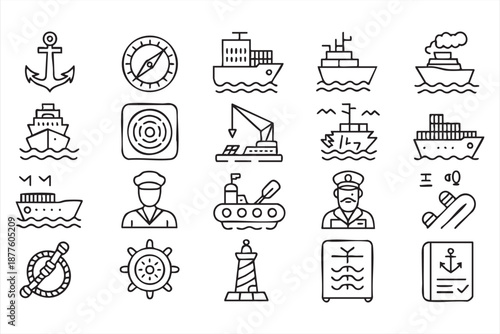 Global trade UI graphics for import, export and supply chain monitoring