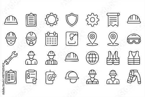Building project UI graphics for inspection, reporting and safety gear
