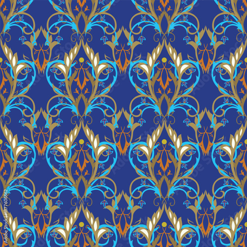 seamless damask pattern