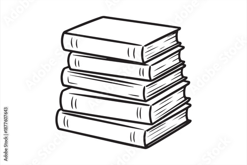 Reading book pile artwork for knowledge base templates, content platforms