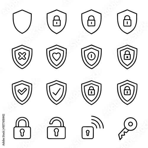 Secure Access and Protection Symbols