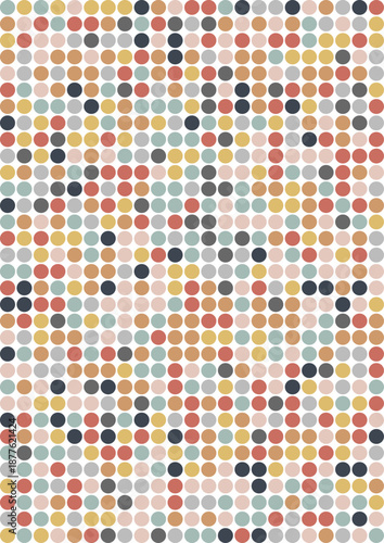retro styled polka dot background design 