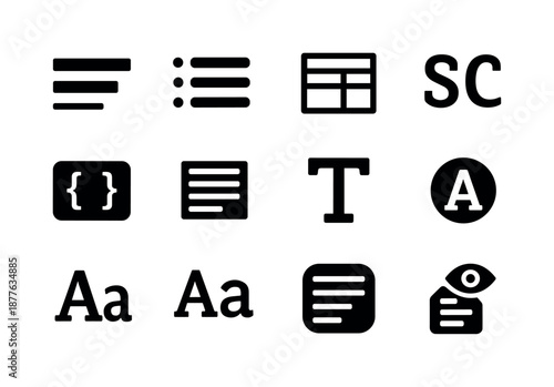 Typography Icon Set. Cultural heritage tours and indigenous experiences. Icon set. Set Logo of cultural heritage tours and indigenous experiences: sacred totem