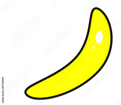 Illustration of fresh and appealing bananas with vibrant colors and smooth details. Perfect for packaging design, promotional materials, food illustrations, and nutrition or healthy lifestyle–themed c