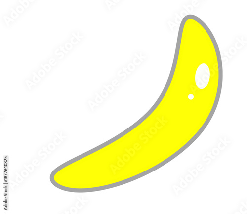 Sweet and fresh banana illustration with vibrant colors and appealing details. Perfect for packaging, promotional materials, food illustrations, and health or nutrition-themed content
