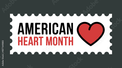 Celebrate American Heart Month with a Red Heart Stamp