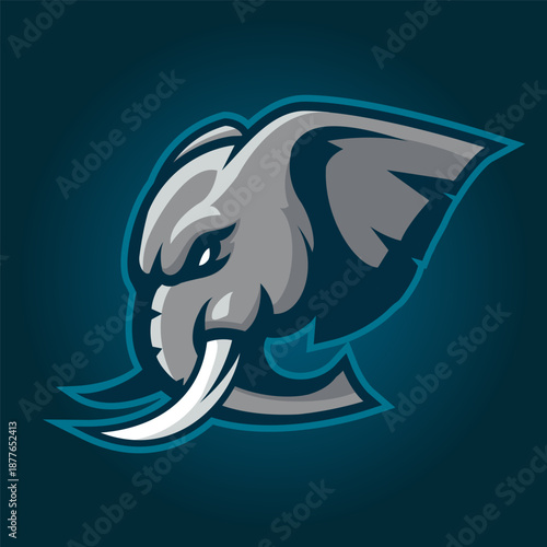 Wild Elephant Esports Team Logo Design