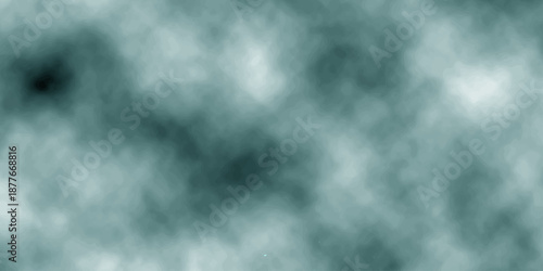 An abstract blue sky background features a dark storm cloudscape with light textures of mist and smoke drifting through a natural blue motion design