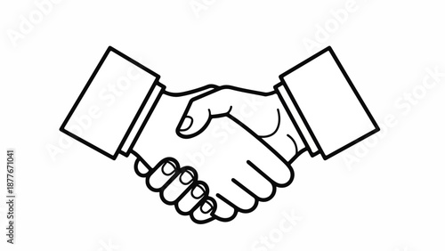 A handshake between two people