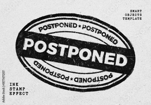 Ink Stamp Text Effect Mockup