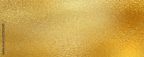Gold foil leaf texture glass background. frosted glass texture background, raster version. Abstract gradient bright light reflection and shiny rough texture surface. Gold rough metal background