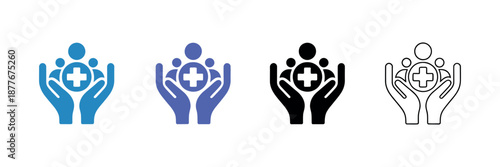 Public Health Icon Vector Pack with Diverse Medical, Safety, and Wellness Symbols for Healthcare Design