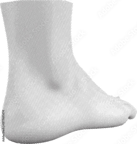 Sparkling glittery bootie illustration isolated on white background, Vector, illustration