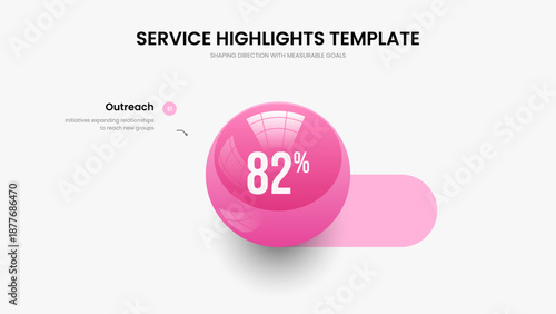 Advertising Planning 1 Option Infographic Frame Layout. Science Plan Slideshow Design Vector Illustration. Educational Portfolio One Element Chart Presentation Template.