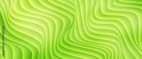 Soft Yellow green shiny Foil Texture Background with Glass Effect or sea green glass texture. bright lime green frosted foil texture with a glass-like diffusion effect. The surface has a subtle