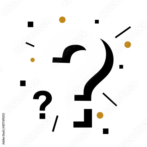 Question mark. FAQ sign. 3d . vector illustration.