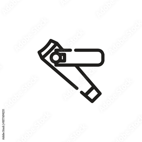 Nail Cutter icon vector. Linear style sign for mobile concept and web design. Nail Cutter symbol illustration. Pixel vector graphics - Vector.