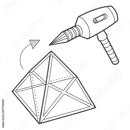 Thermal Expansion Material Visualization Showing Molecule Displacement and Volume Increase Under Heat Stress