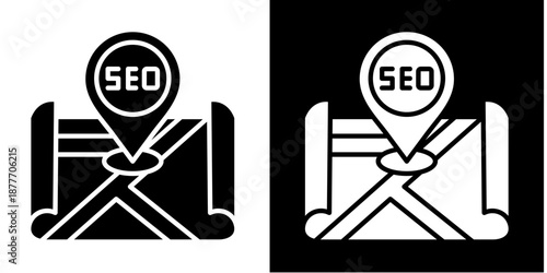 Local  Icon Set White Glyph Style Collection