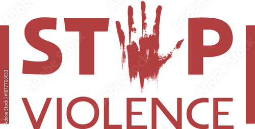 Design of stop violence symbol