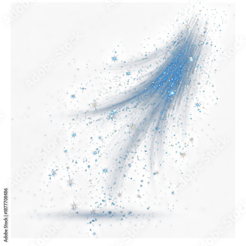 Cosmic Nebula Stars Galaxy on Transparent Background