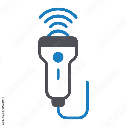 Ultrasound Probe Vector Icon which can easily modify or edit