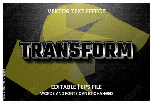 editable transform effect text
