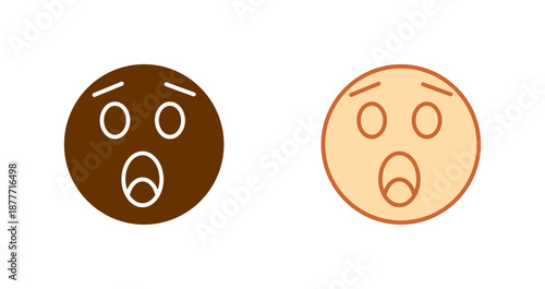 Astonished Face Icon Design