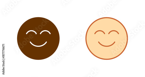 Smiling Face with Smiling Eyes Icon Design
