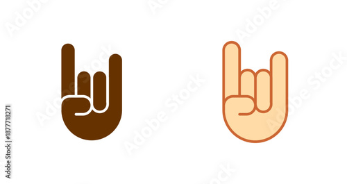 Sign of the Horns Icon Design