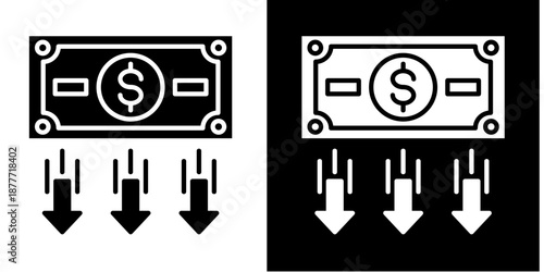 Lose  Icon Set White Style Collection