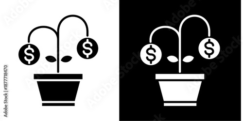 Low  Icon Set White Style Collection