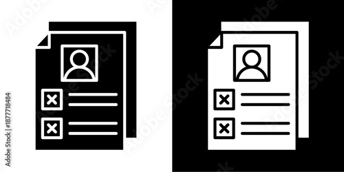 Evaluation  Icon Set White Style Collection