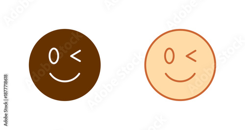 Winking Face Icon Design