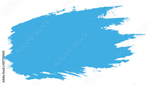 Blue paint brush strokes abstract background. Brush strokes art. Ble brush stroke on white background.
