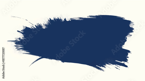 Blue paint brush strokes abstract background. Brush strokes art. Ble brush stroke on white background.