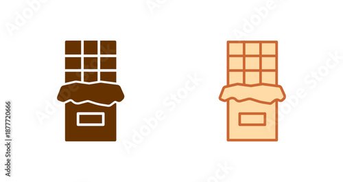 Chocolate Bar Icon Design